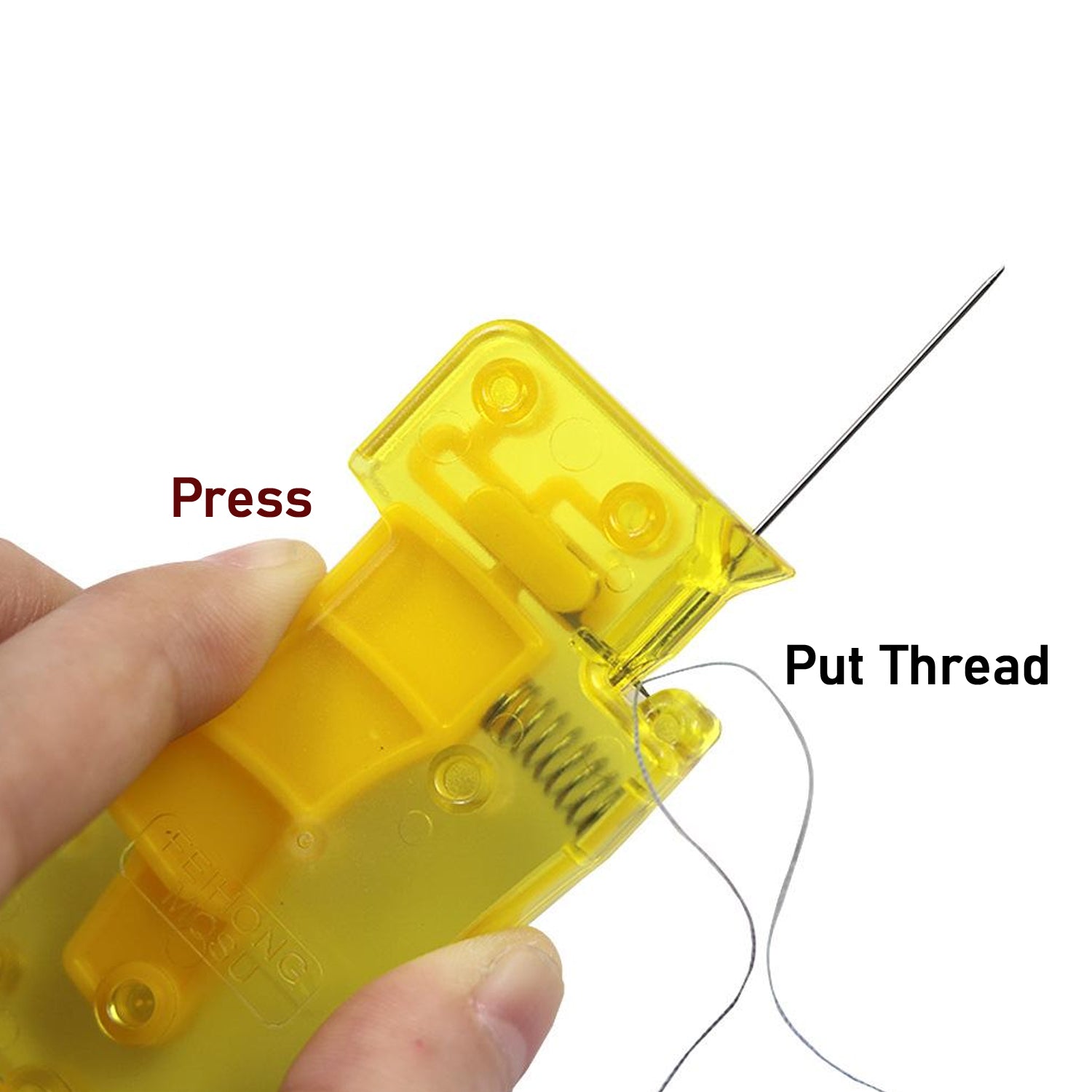 8456 Needle Threader, Stylish Appearance Comfortable Grip Lightweight Portable Automatic Needle Threader for Sewing for Home (1 Pc) 8456 Needle Threader, Stylish Appearance Comfortable Grip Lightweight Portable Automatic Needle Threader for Sewing for Home (1 Pc)